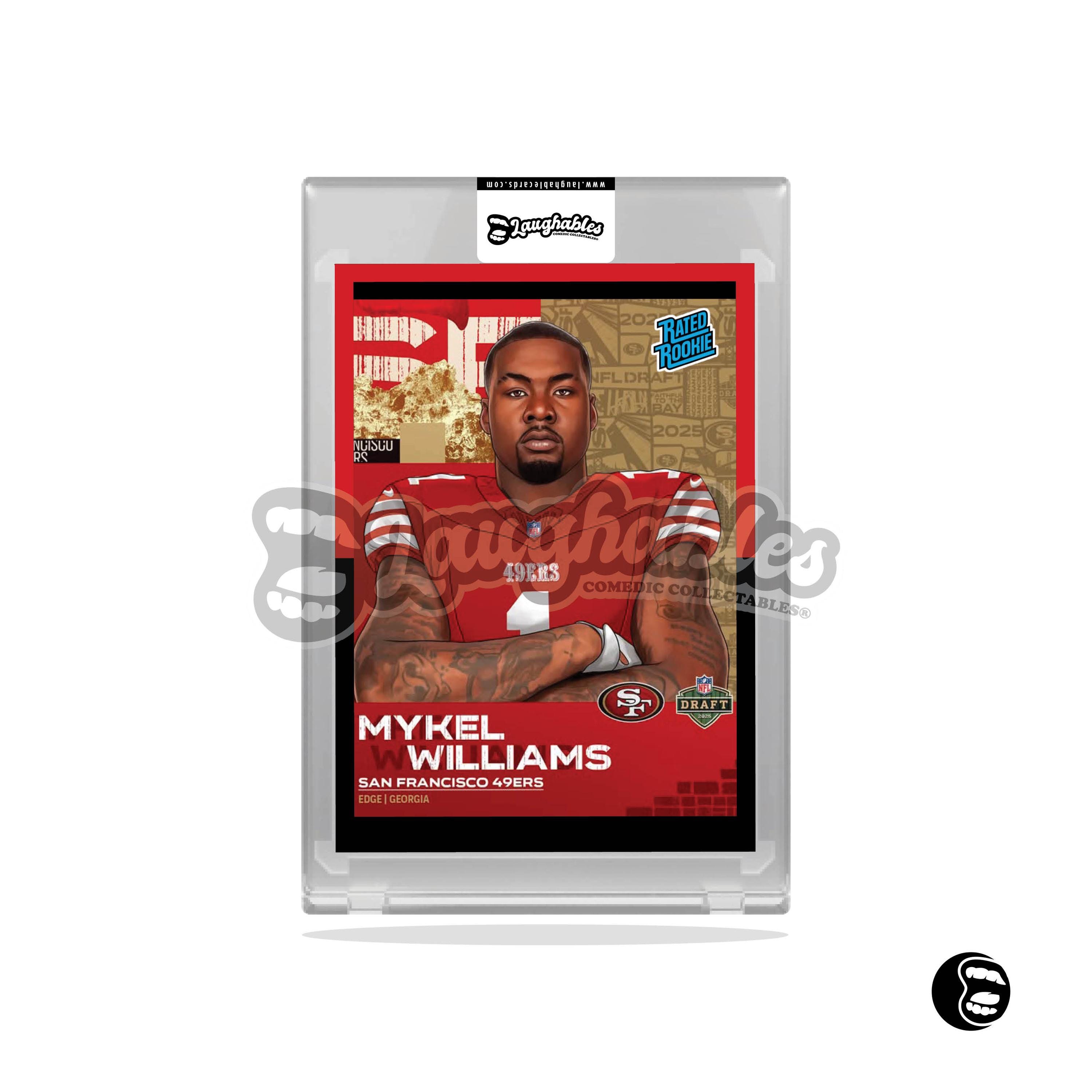 Mykel Williams | 49ers | Custom Art | ACEO Trading Football Card Novelty