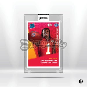 Xavier Worthy | Kansas City Chiefs | Super Rookie | Custom Art Trading Card Novelty