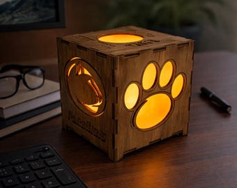 PennState Wooden Lantern: Laser Engraved Tealight Candle Holder