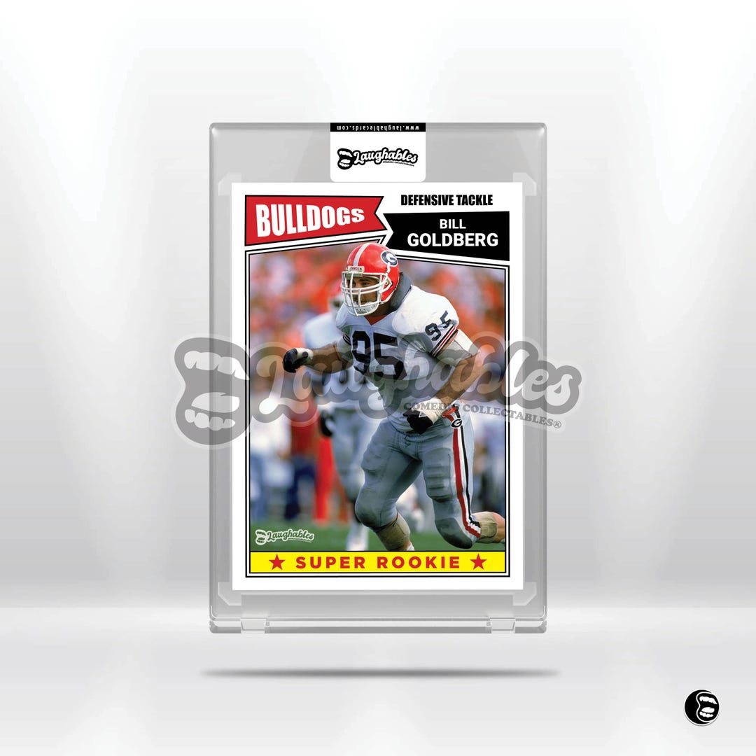 Bill Goldberg Georgia Bulldogs Custom Football Trading Card Novelty bill-goldberg-georgia-bulldogs-custom-football-trading-card-novelty