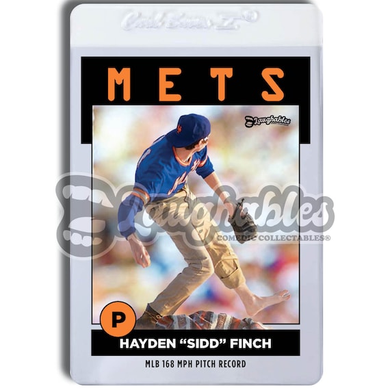 Sidd Finch New York Mets Custom Art Trading Baseball Card Novelty