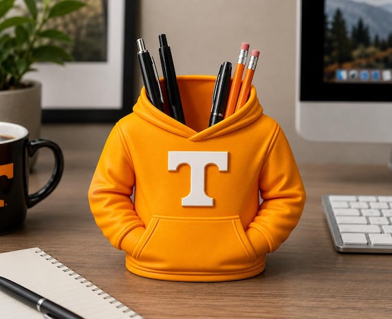 Tennessee Vols Hoodie Pencil Holder | Desk Organizer | 3D Printed