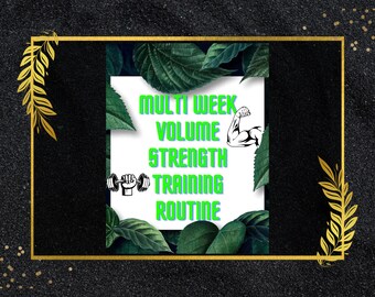 Routine di allenamento per la forza di più settimane