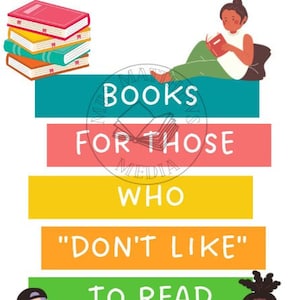 Book Poster- Reading- Books for Those Who Don't Like to Read