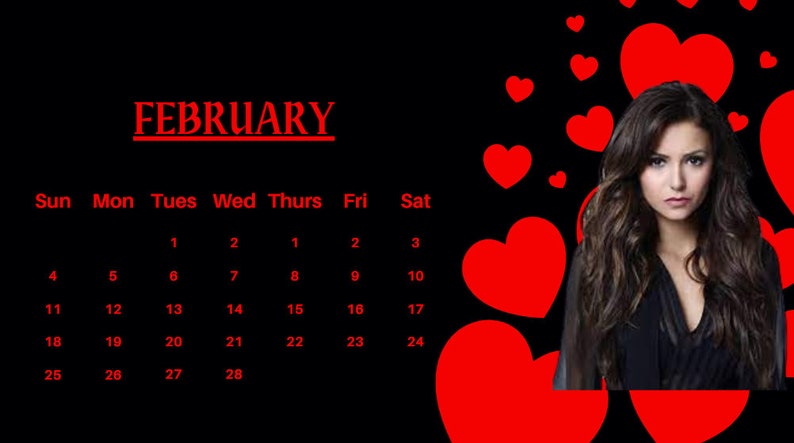 2024 the Vampire Diaries Calendar Digital Printable - Etsy