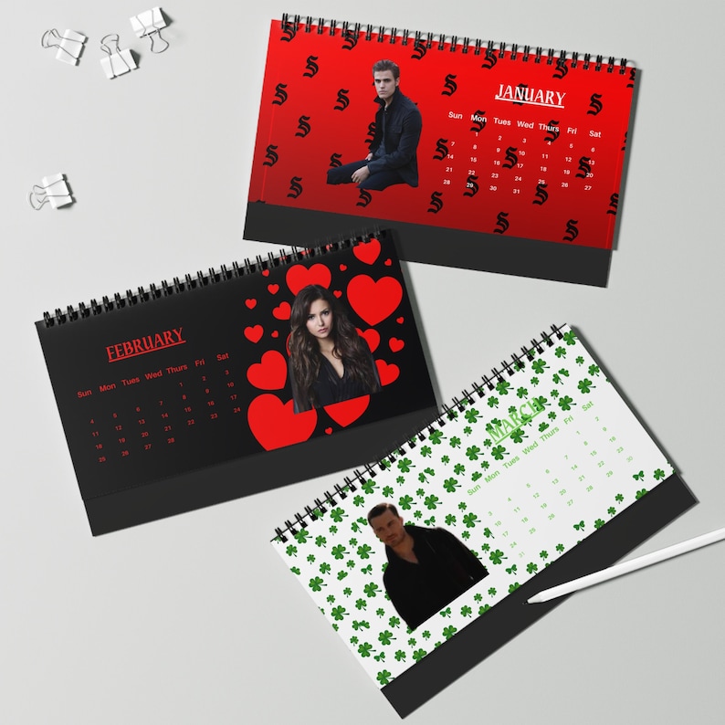 2024 the Vampire Diaries Desk Calendar Etsy