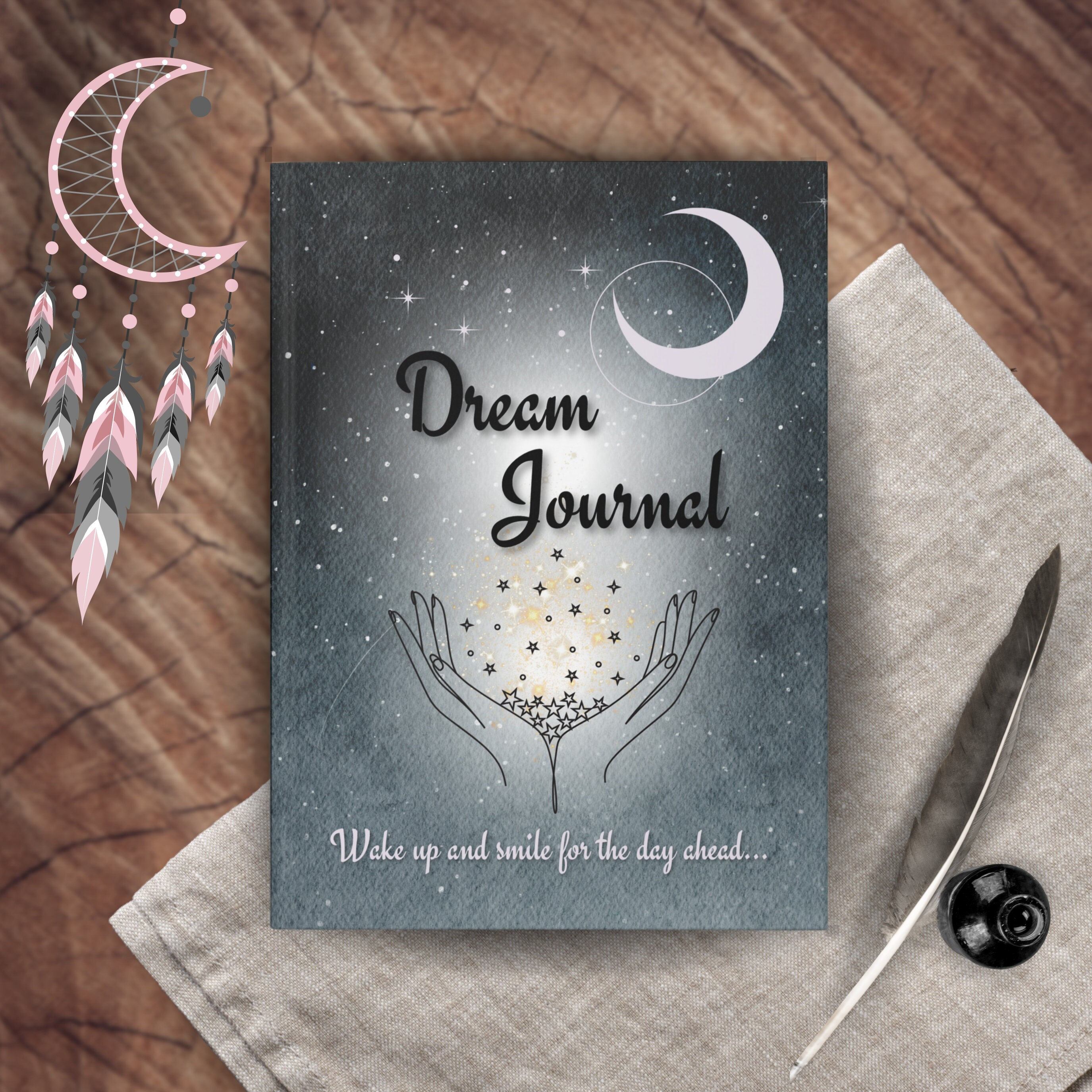 Mixed Media Art Journal, Handmade Mini Journal, Dream, 
