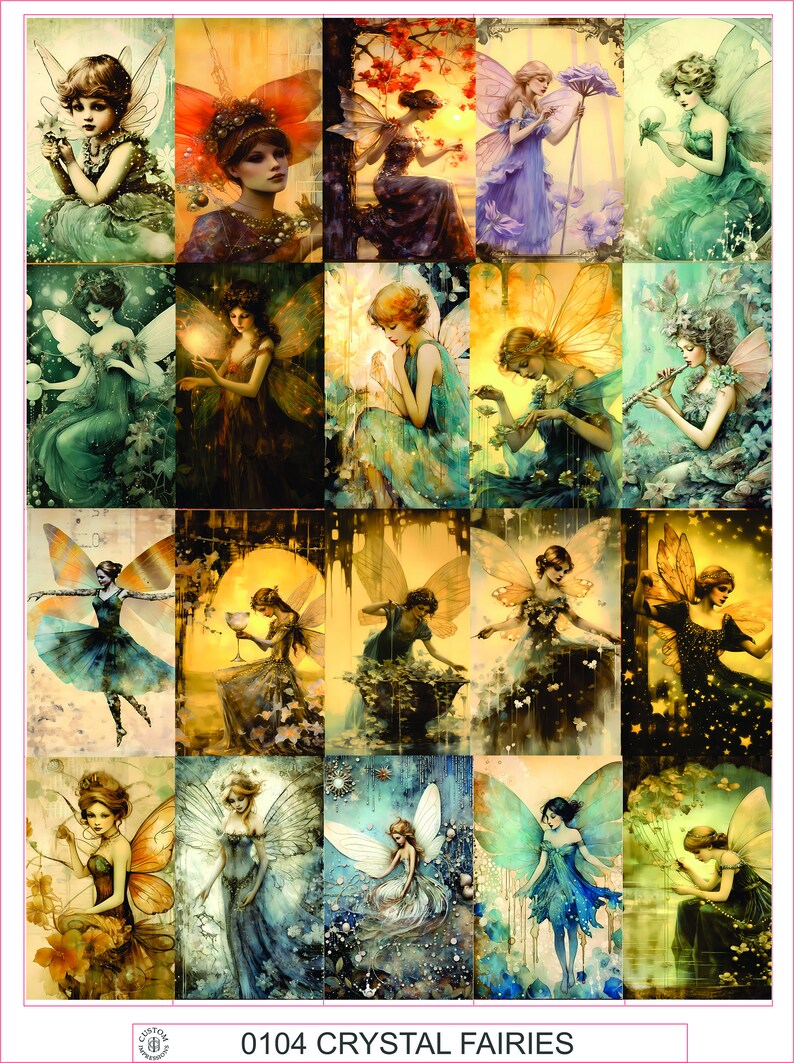 VINTAGE VELLUM STICKERS #14 - Sheet of 25 - Etsy