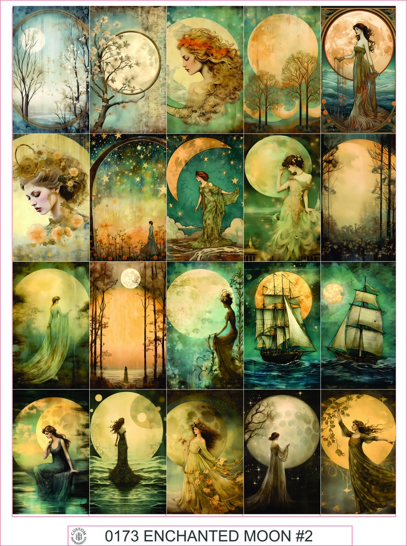 VINTAGE VELLUM STICKERS #24 - Sheet of 25 - Etsy