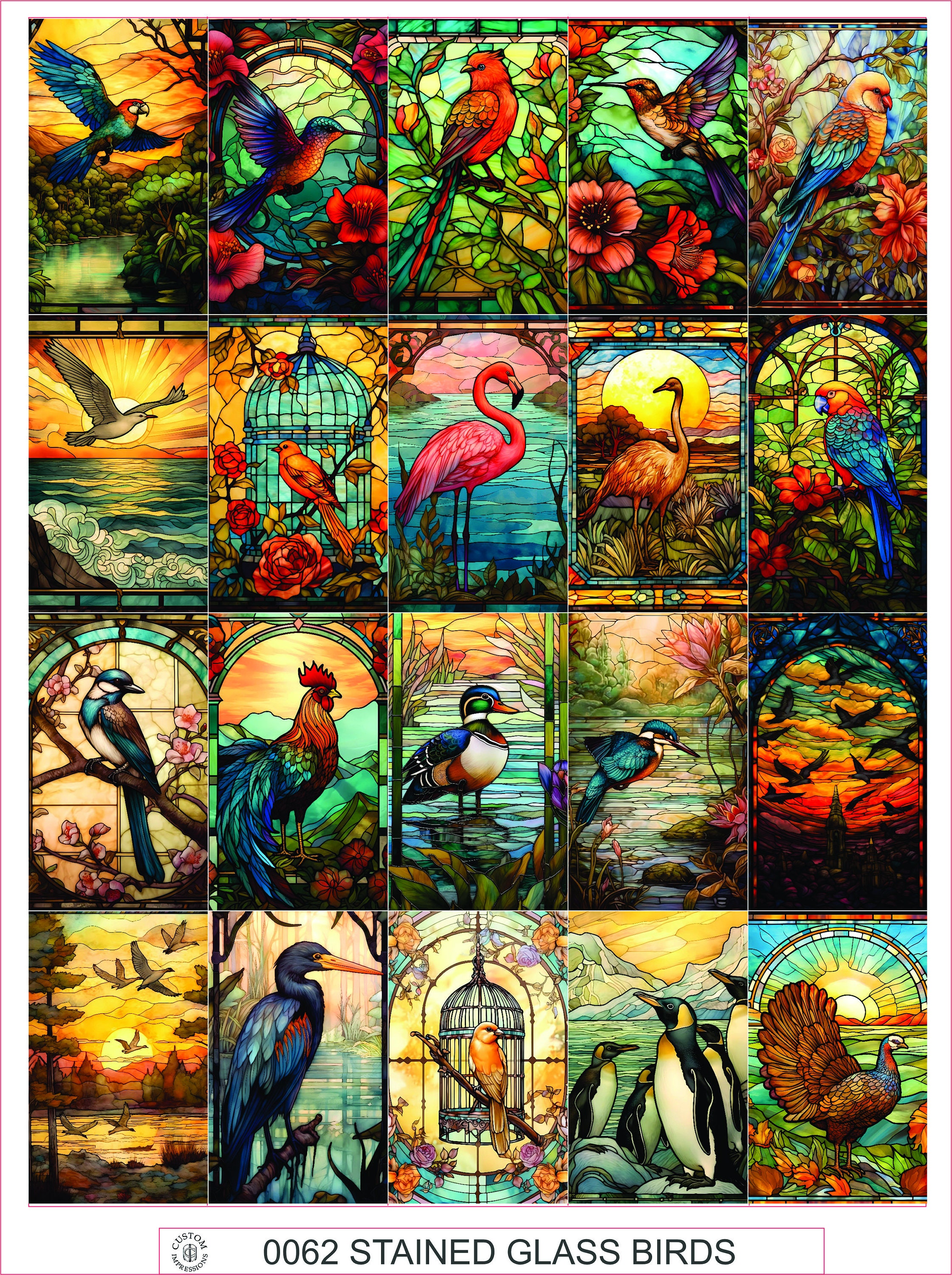 VINTAGE VELLUM STICKERS #9 - Sheet of 20 - Etsy