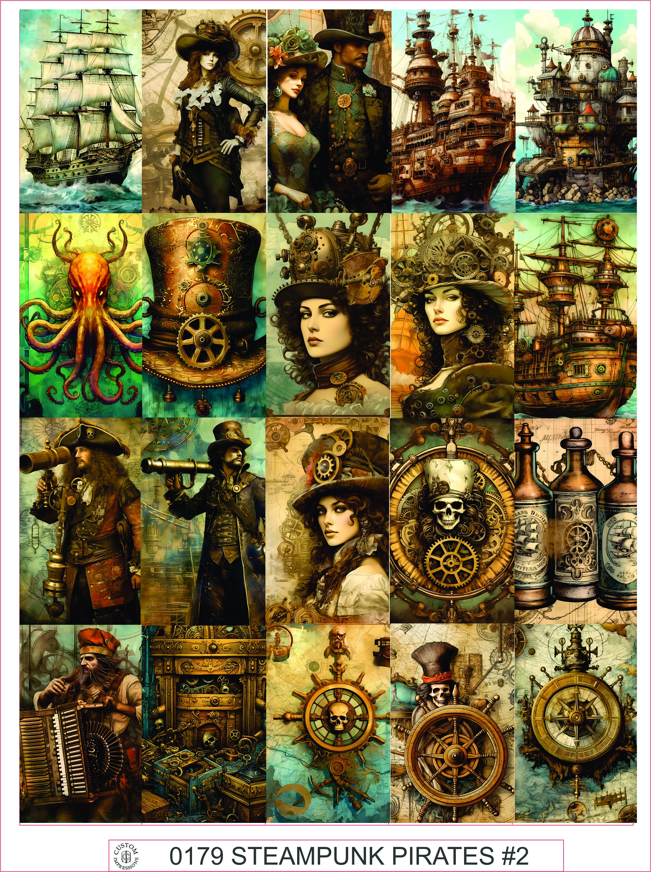 VINTAGE VELLUM STICKERS #24 - Sheet of 25 - Etsy