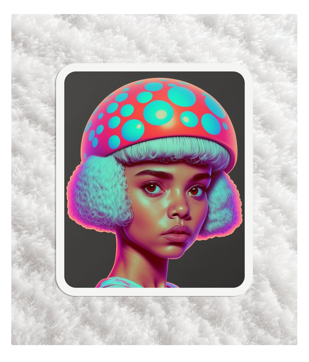 Mushroom Sticker Whimsigoth Aesthetic Sticker for Nature Lover Gift