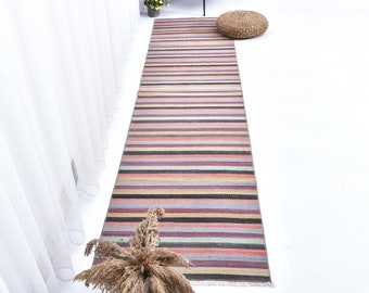 2 x 9 loper, 2 x 9 vintage loper, 2 x 9 kelim vintage loper, 2 x 9, wollen handgemaakte kelim, 2 x 9 tapijten, 2 x 9 kelim loper, vloerkleden voor hal