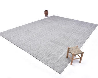10x13 Area Rug, 10x13 Kilim Rug, 10x13 Modern Vintage Kilim Rug, Oversized Kilim Rug, Extra Large Area Rug, 10x13 Rug, Rug For Bedroom, Gift