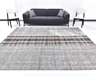 Tappeto turco vintage oversize 8x10, tappeto vintage 8x10, tappeto 8x10, tappeto in lana fatto a mano, tappeto per area 8x10, tappeto turco 8x10, arredamento boho, antico