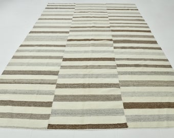 8x10 Kilim Rug, 8x10 TURKISH VINTAGE KILIM Rug, 8x10 Oversize Kilim Rug, Large Area Rug, 8x10 Rug, Handmade Wool Jute Kilim Rug, Rug 8x10