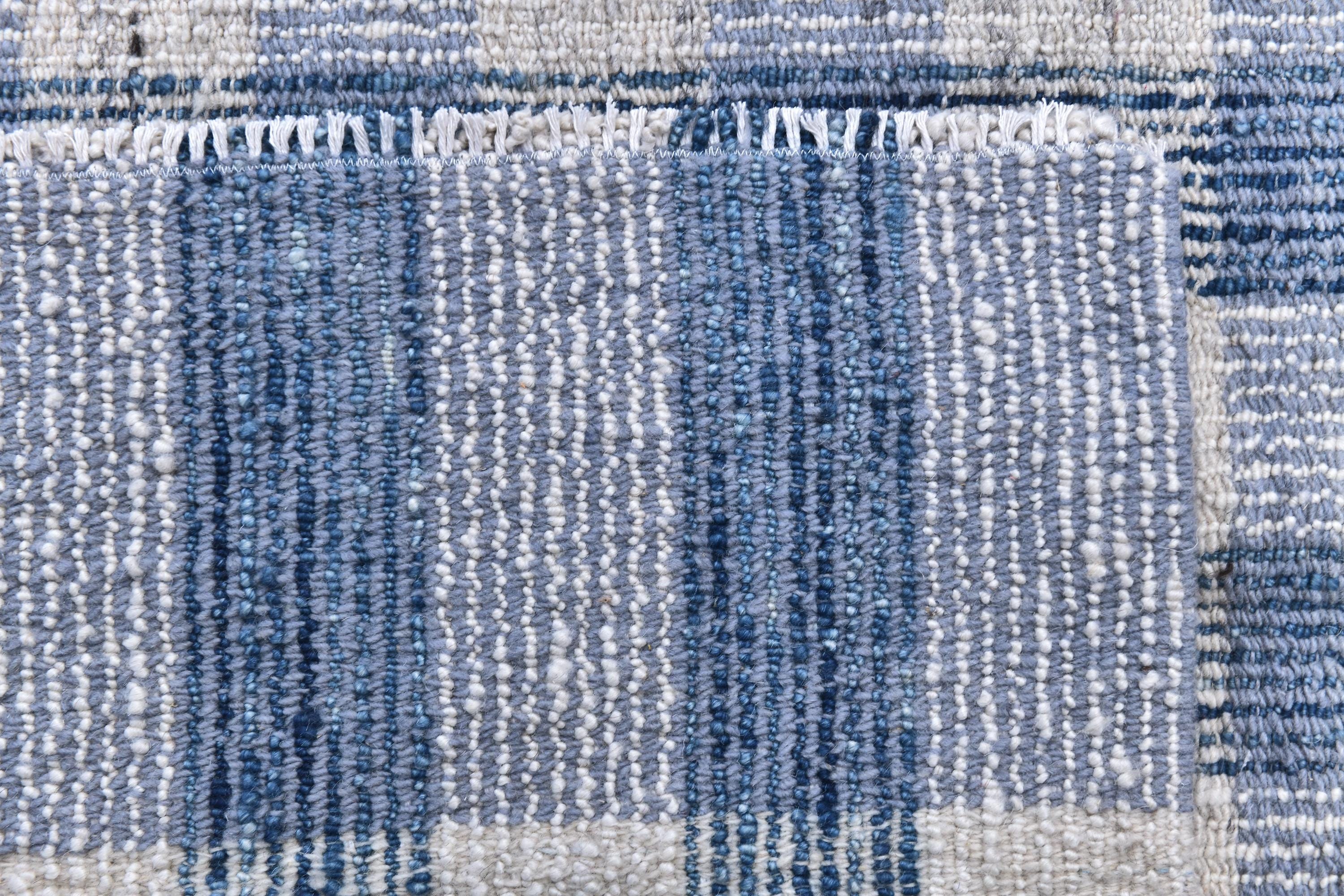 Handmade 6x9 Indigo Blue Wool Rug: Traditional Scottish Home Decor - Etsy