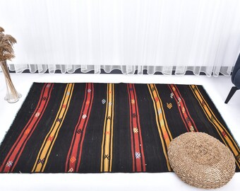 3x5 Teppich, 3x5 Teppich, Kelim Teppich, 90x150 Kelimteppich, Handgemachter Wollteppich, Kelimteppich, Kelimteppich, Kelimteppich, Handgemacht, Antike 57er Jahre