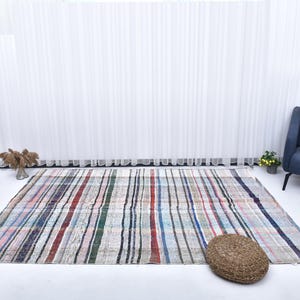 6x9 Area Rug, 6x9 Shabby Kilim, 6x9 Vintage Modern Kilim Rug, 6x9, Hand Woven Kilim Rug, 6x9 Rugs, Farmhouse Decor, Rugs For Living Room