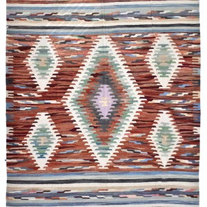 13x15 Red and Green Kilim Rug, Oversize Kilim Rug, Large Area Rug, 13x15 Rugs, Handmade Wool Kilim Rug, 13x15 Area Rug, 13x15 Vintage Rug