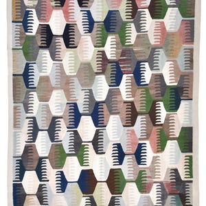 9x12 グリーンベージュ キリムラグ、特大キリムラグ、大面積ラグ、9x12 ラグ、ハンドメイドウールラグ、ミッドセンチュリーモダン、キリムラグ 9x12、アンティーク 60 年代