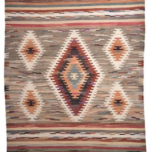 13x15 Area Rug, 13x15 Kilim Rug, 13x15 Red Brown Persian Kilim Rug, Oversized Kilim Rug, Extra Large Area Rug, 13x15 Rug, Handmade Wool Rug