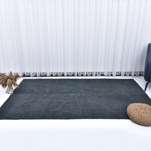 5x8 Gray & Blue Hemp Rug, 5x8 Hemp Rug 5x8 Rug Natural Handmade Hemp Rug 5x8 Area Rug Bohemian Eclectic Style Hemp Rug 5x8 Farmhouse Room