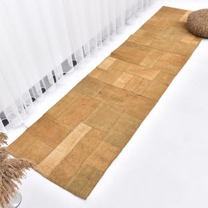2x8 Vintage Runner, 2x8 Soft Pastel Vintage Runner Rug, 2x8 Rugs, Natural Handmade Pure Hemp, 2x8 Runner Rug, Turkish Runner Rug, Aesthetic