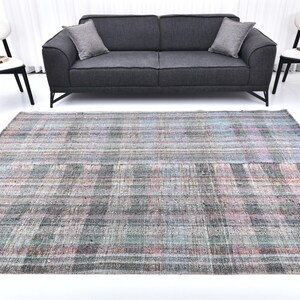 6x9 TURKISH VINTAGE KILIM Rug, 6x9 Kilim Rug, 6x9 Rug, Aesthetic Handmade Wool Rug, 6x9 Area Rug, Multicolor Kilim Rug, 6x9 Vintage Rug, 60s