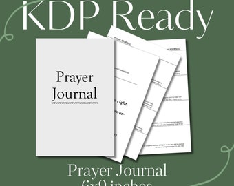 KDP Interior Daily Prayer Journal With Cover KDP Ready to Upload Pdf commercial use Low Content Interior  Prompt Journal Guided Bible Study