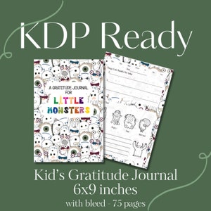 KDP Interior Diario della gratitudine per bambini Diario del Ringraziamento Divertimento per i bambini La consapevolezza Incoraggia il pensiero positivo Bambini Bambini consapevoli