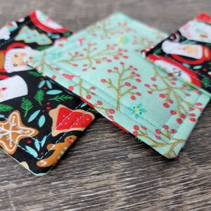 Reversible Fabric Coasters I Set of 4 Coasters