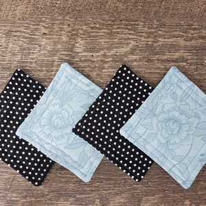 Reversible Fabric Coasters I Set of 4 Coasters