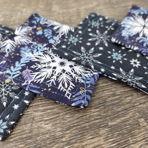 Reversible Fabric Coasters I Set of 4 Coasters