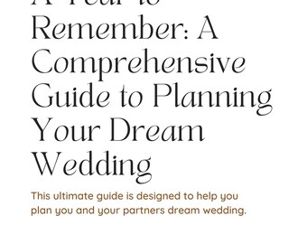 Ein Jahr zum Erinnern: Ein ausführlicher Ratgeber für die Planung Ihrer Traumhochzeit