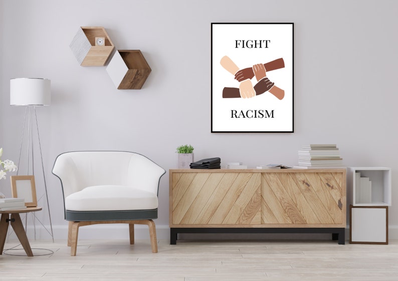 Zero Discrimination Day art, International Day for the Elimination of Racial Discrimination art, Human Rights art, Fight Racism art print image 3