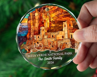 Personalized Mesa Verde National Park Ornament, Colorado Keepsake Gift