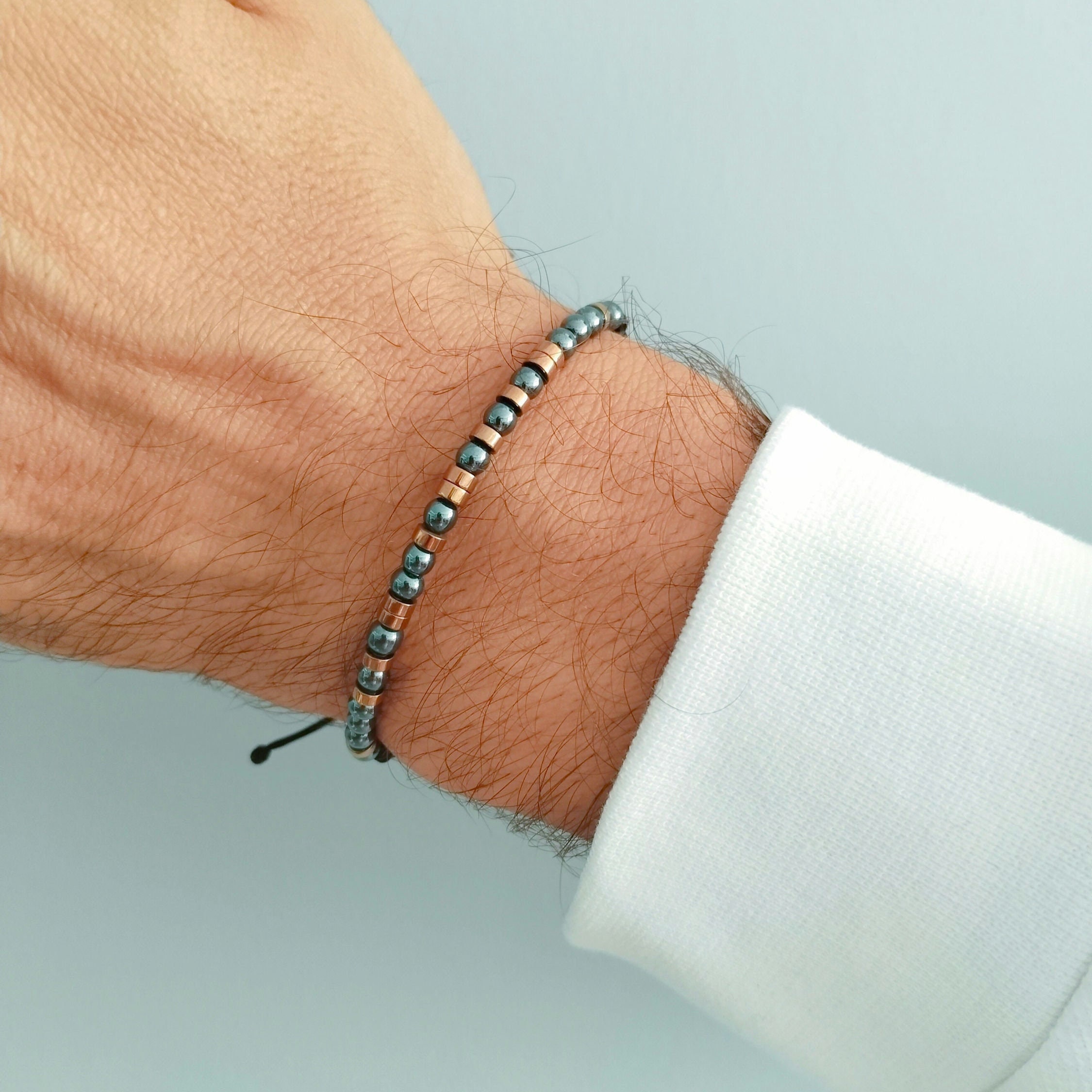 Personalized Morse Code Bracelet Set: Custom Secret Message, Adjustable Cord