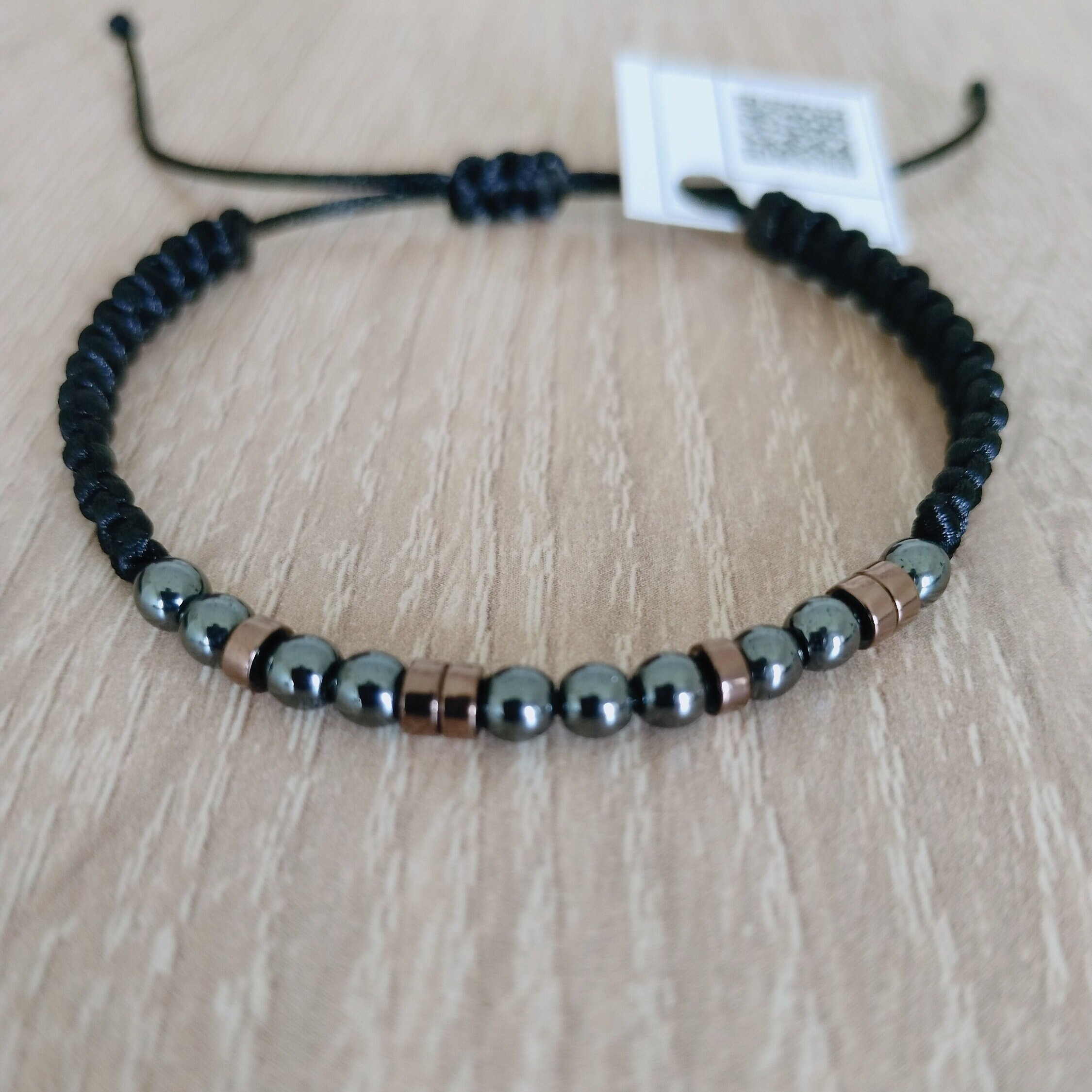 Personalized Morse Code Hematite Bracelet: Custom Secret Message ...