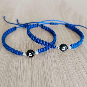 Set of 2 Custom Initial Bracelet, Personalized Bracelet Gifts for Friends, Girlfriend, Mom, Her, Him, Bestie, Anniversary, Mother&#39;s Day, Bff