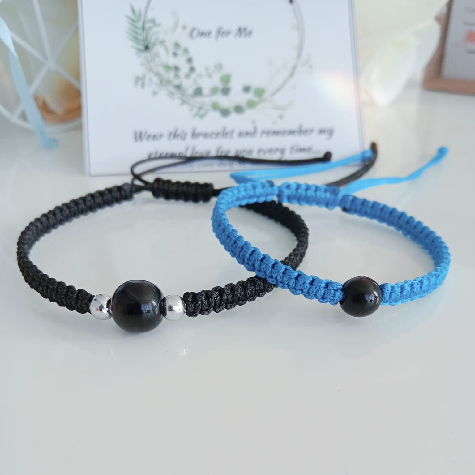 Mom Bracelet YangQian Black Mother And Son Bracelet Matching Heart - Main Image