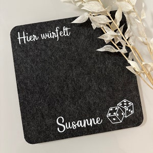 Personalisierte Würfelmatte | Würfelpad