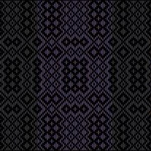 May include: A black and white patterned fabric with a geometric design. The fabric has a subtle sheen and a soft texture.