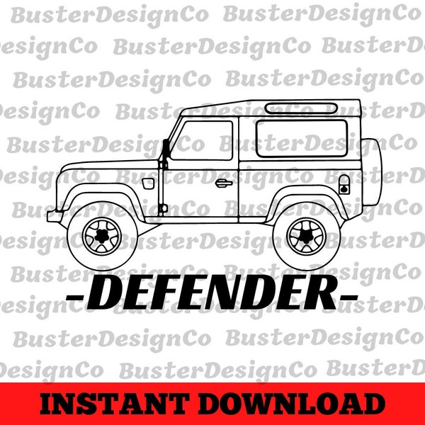 Land Rover Defender SVG