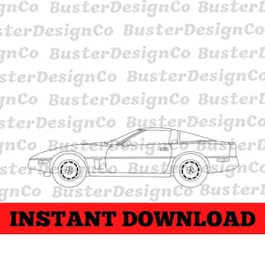 C4 Corvette SVG/PNG