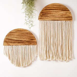 Macrame Wall Hanging, Round Shape Wall Art, Mid Century Modern, Home ...