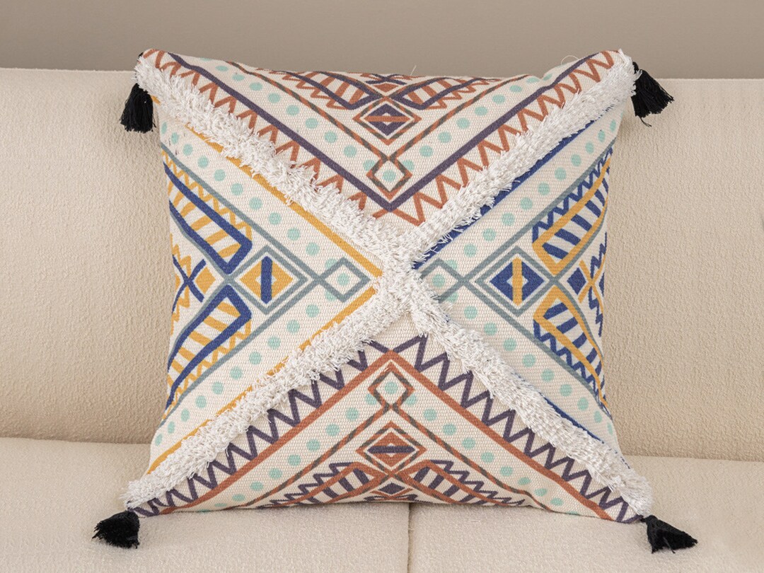 Bohemian Throw Pillow Covers, Decorative Throw Pillow Case, Unique Boho