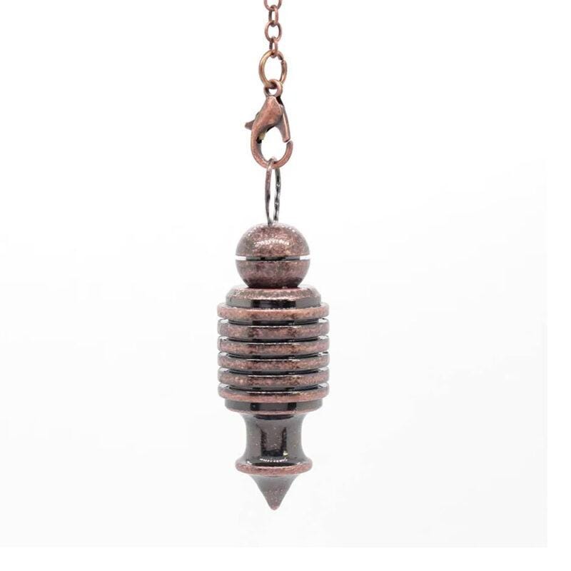 Collier Pendentif Celtique ésotérique - Bronze Antique Avec Cristal - Idée Cadeau - Neuf Sans Emballage