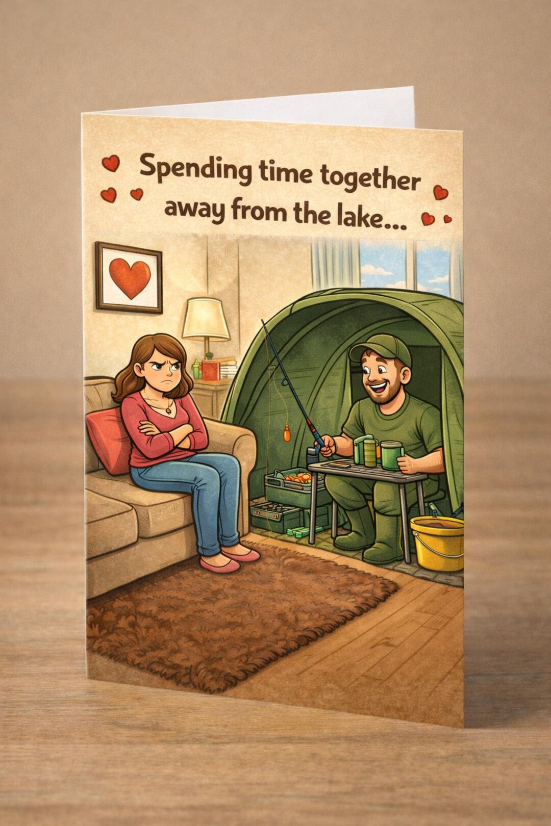 Funny Carp Fishing Valentine's Day Card | Angler Gift | From Her to Him ...