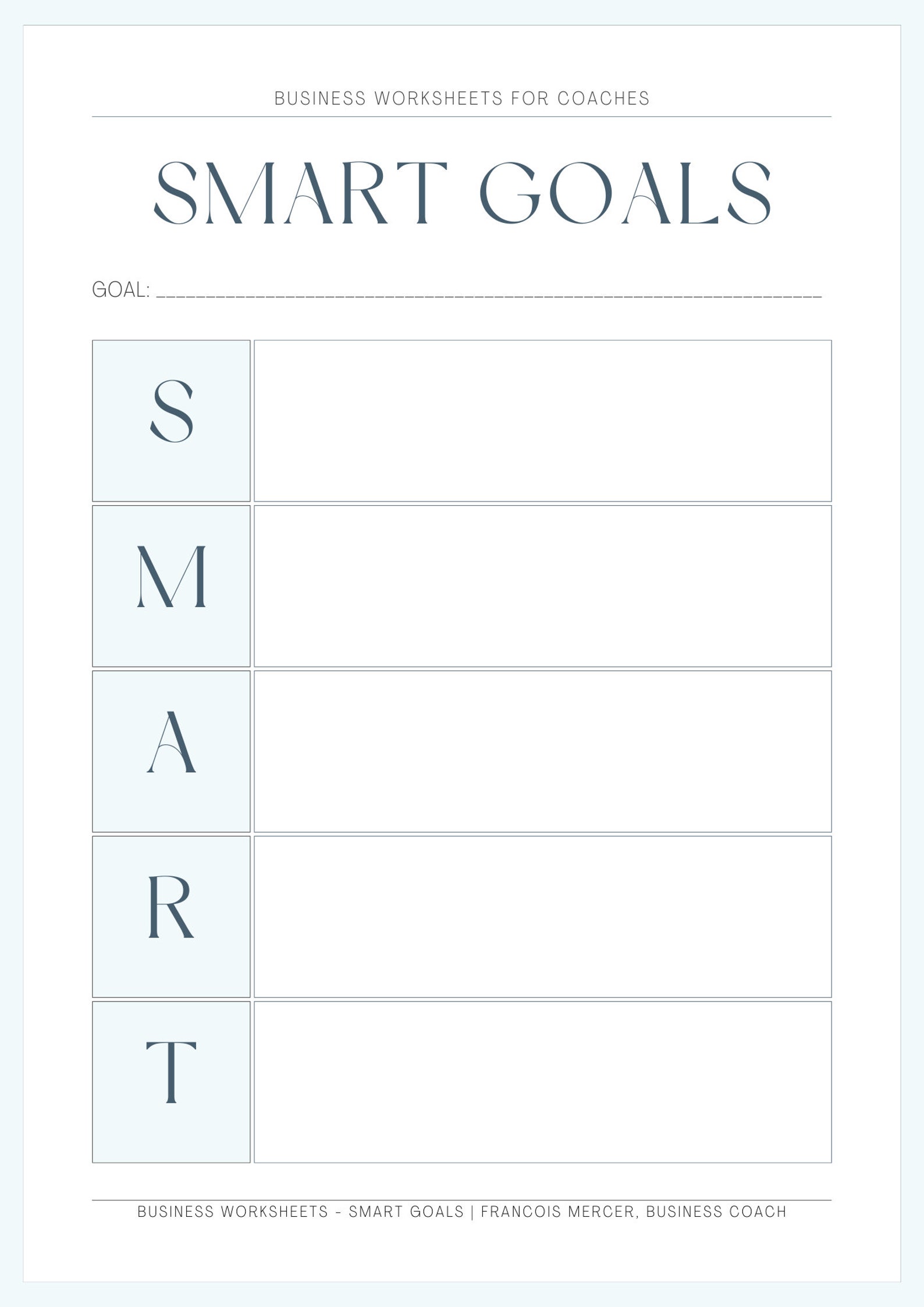 SMART Goal Setting - Etsy